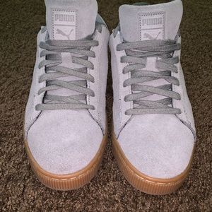 Gray Puma Suede